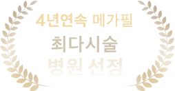 4년연속 메가필 최다시술 병원 선정